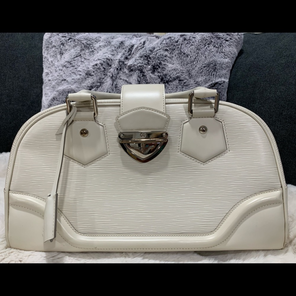Authentic LV Epi Leather Bowling Montaigne GM